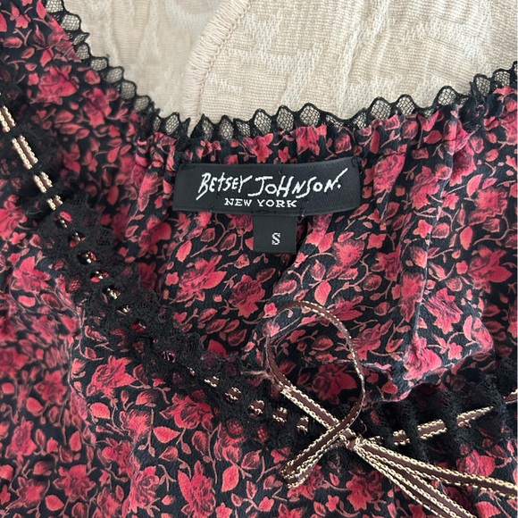 Betsey Johnson Silk and Lace Blouse - Picture 3 of 5